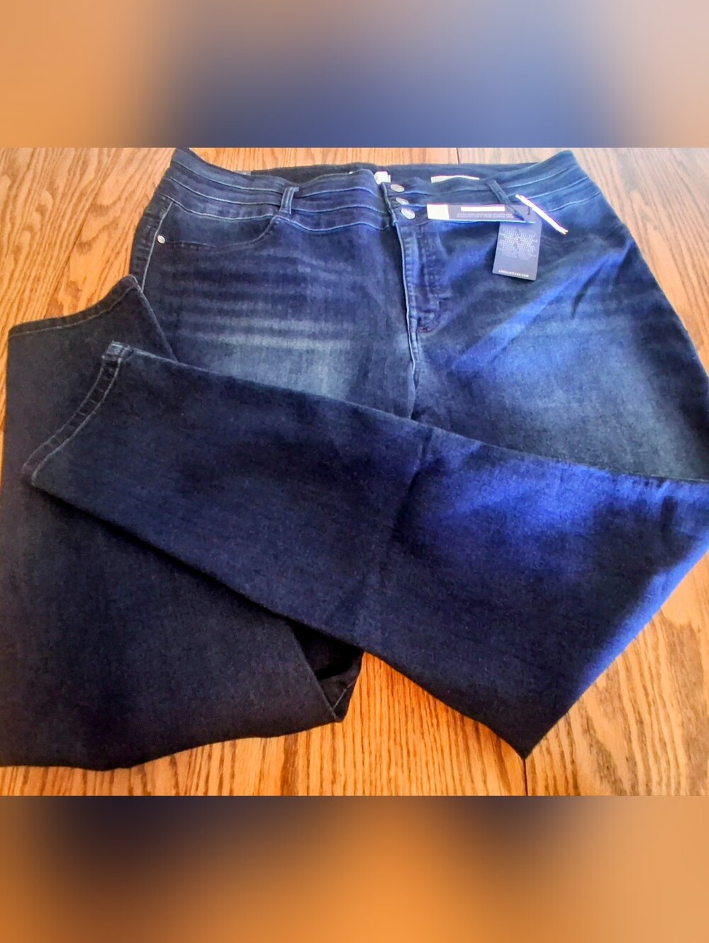 NWT Womens Plus Size Blue Jeans By Angels, Sz 22W